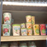 vegan yoghurts at Naturkostladen Erdbär in Cottbus