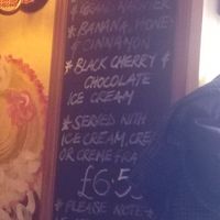 Sweet pancakes menu at The Pancake Cafe in Durham