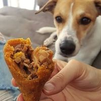 Coxinha de shimeji at Casa da Coxinha Vegana in Sao Paulo