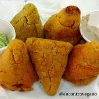 Mini coxinha! 😋 at Casa da Coxinha Vegana in Sao Paulo