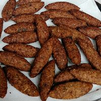 Mini quibe de grãos! 😋 at Casa da Coxinha Vegana in Sao Paulo
