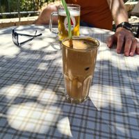 Vegan ice coffee at Select in Kos