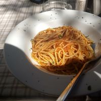 Spaghetti Napoli at Select in Kos