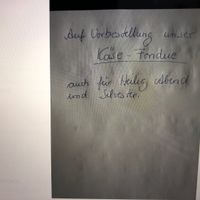 Veganes Käse-Fondue auf Vorbestellung at Blume Wollbach in Kandern