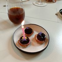 Dessert at Humus x Hortense in Brussels