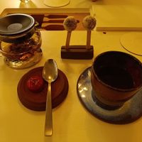 White chocolate lollipop at Humus x Hortense in Brussels