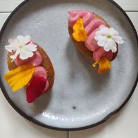 Dessert at Humus x Hortense in Brussels