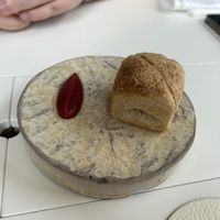 Bread with Smokey ketchupp  at Humus x Hortense in Brussels