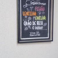 Um dos tantos quadros do restaurante at Vita Natural in Sao Paulo