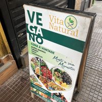 Sign  at Vita Natural in Sao Paulo