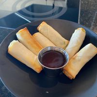 Veg spring rolls  at True Seasons Organic Kitchen in Anaheim