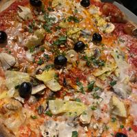 Giardiniera Pizza - Romana base - vegan  at Pizza Express in Windsor