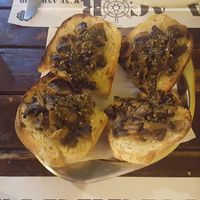 Mushroom bruschetta at Taberna Acor in Sao Miguel