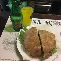 Vegan burger and Kima! at Taberna Acor in Sao Miguel