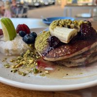 Banana pancakes at The Social Society in Exmouth