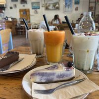 Raw Cakes, juice, Idee Matcha & Chai   at The Social Society in Exmouth