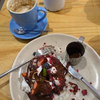 Buckwheat pancakes at The Social Society in Exmouth