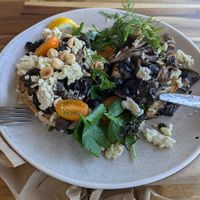 Mushroom with feta at The Social Society in Exmouth