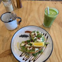 Avo on toast at The Social Society in Exmouth