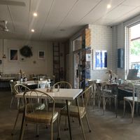 Entrance and seating area at The Social Society in Exmouth