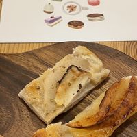 Test. With cashew Bert vegan cheese on top & Korean pear   at Maju Story 마주이야기 in Seoul