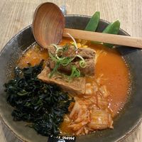 Vegan kimchi ramen  at Momotoko in Helsinki