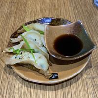Vegan gyoza at Momotoko in Helsinki