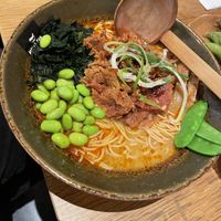Shoyu ramen with chili  at Momotoko in Helsinki