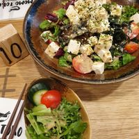 tofu salad at Momotoko in Helsinki