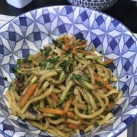 Yakisoba with veggies and mushrooms  at Shi's Restaurant in Pordenone