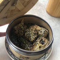 Dumplings with Spinach  at +84 Asian Restaurant in Berlin