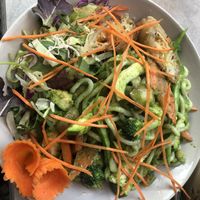 Udon Noodles with veggies and tofu   at +84 Asian Restaurant in Berlin