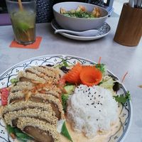 Mock duck at +84 Asian Restaurant in Berlin