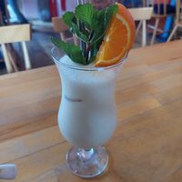 Pina Colada with vegan cream (7.90€) at +84 Asian Restaurant in Berlin
