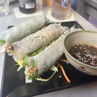 Vegan duck pancake rolls   at +84 Asian Restaurant in Berlin