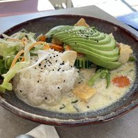avocado green curry  at +84 Asian Restaurant in Berlin