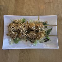 Vegan chicken satay   at +84 Asian Restaurant in Berlin