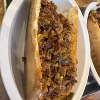 Cheesesteak with barbecue sauce and jalapeños!  at Love Again Local in West Chester