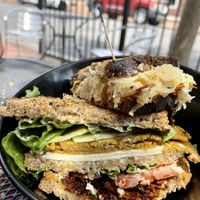 We shared a Turkey Club and a Classic Reuben.  Both were great, but the club was my favorite    at Love Again Local in West Chester