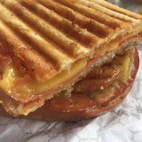 grilled ham and cheese with tomato and mayo...so good!  at Love Again Local in West Chester