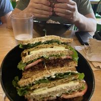 Turkey club (near) and panini italiano   at Love Again Local in West Chester