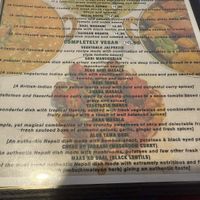 Vegan section for the win!   at Himalayan Yak in Fargo