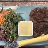 Vegan Steak wow! so good and peppery   at Veggiezz - Opernring in Vienna