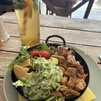 Protein bowl and mint & mate lemonade  at Veggiezz - Opernring in Vienna
