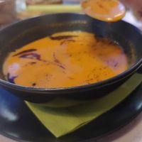 Pumpkin soup at Veggiezz - Opernring in Vienna