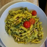 pesto pasta at Veggiezz - Opernring in Vienna
