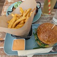 Cheese Burger (cocktail Sauce was ordered extra) at Veggiezz - Opernring in Vienna