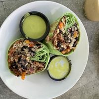 Jackfruit burrito   at The Modern Tea Room in Lancaster