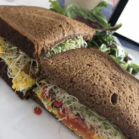 VEGG salad sandwich, vegan at The Modern Tea Room in Lancaster