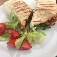 Seitan and vegetable  at MyRaw Food  in Brno